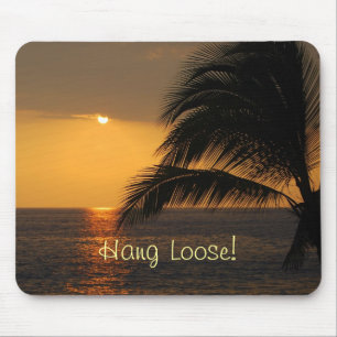 Tapis De Souris Hang Loose Tropical Sunset Mousepad