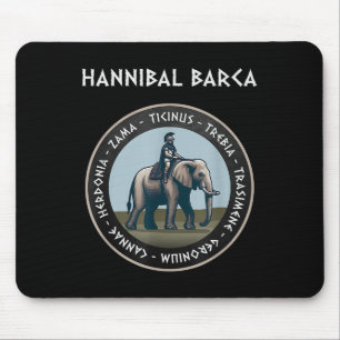 Tapis De Souris Hannibal Barca 2e Batailles de guerre punique Cart