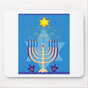 Tapis De Souris hanoukka menorah