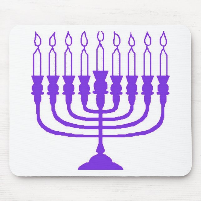 Tapis De Souris Hanoukka Menorah (Devant)