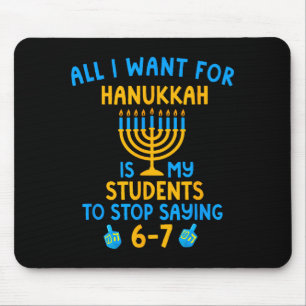 Tapis De Souris Hanukkah Étudiants Disant 6-7 67 Six Sept Hébreu S