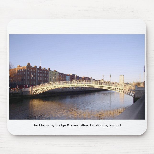 Tapis De Souris Ha'penny Bridge Dublin City Irlande (Devant)