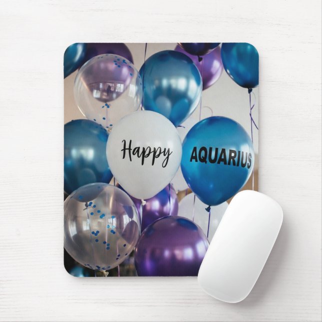 Tapis de souris Happy Aquarius (Avec souris)