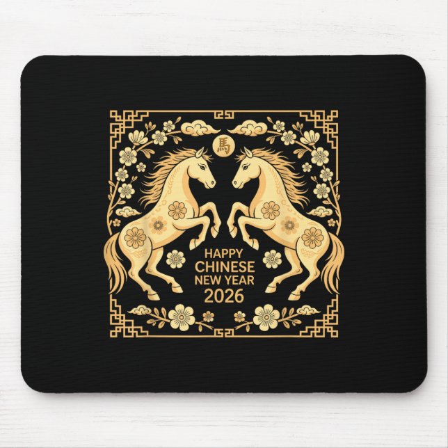 Tapis De Souris Happy Chinese New Year 2026 Tee Lunar New Year Of  (Devant)