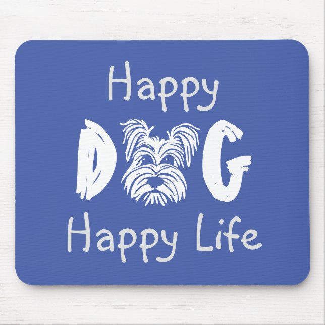 Tapis De Souris Happy Dog Happy Life Pad (Devant)