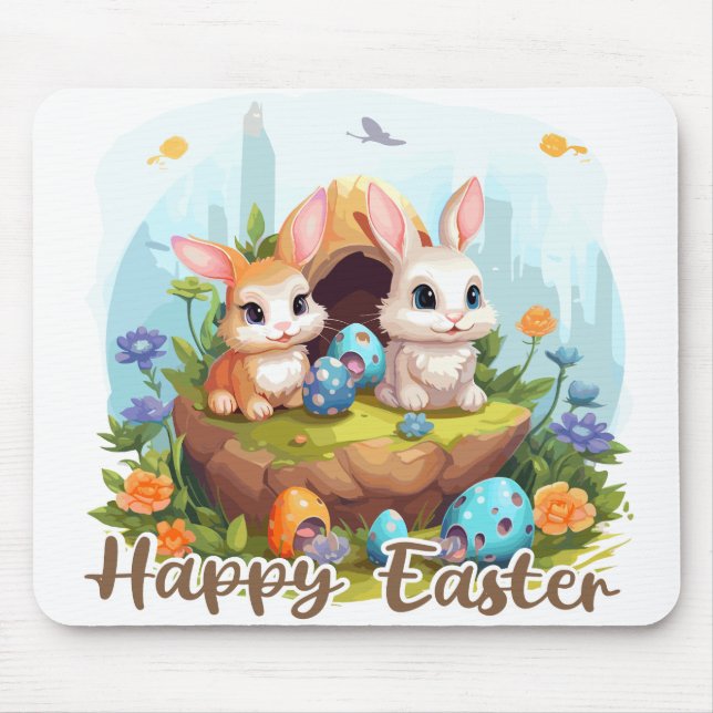 Tapis De Souris Happy Easter (Devant)