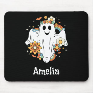 Tapis De Souris Happy Ghost Retro Hippie Vibe
