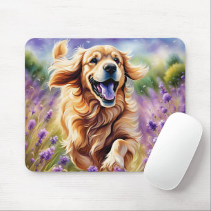 Tapis De Souris Happy Golden Retriever