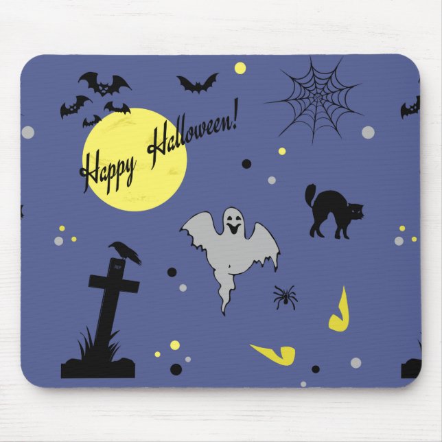 Tapis De Souris Happy Halloween (Devant)