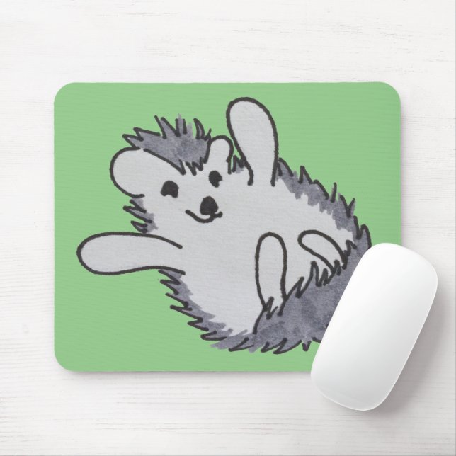 Tapis De Souris Happy Happy Cute Hedgehog Mousepad (Avec souris)