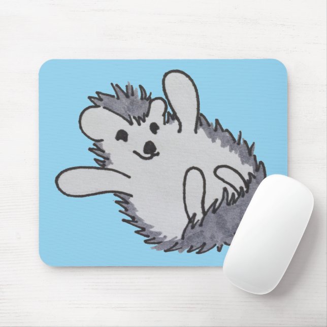 Tapis De Souris Happy Happy mignon hérisson Mousepad (Avec souris)