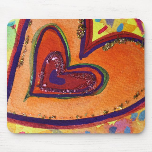 Tapis De Souris Happy Heart Mousepad (Devant)