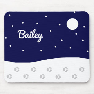 Tapis De Souris Happy hiver rural :