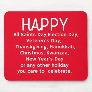 Tapis De Souris Happy Holidays