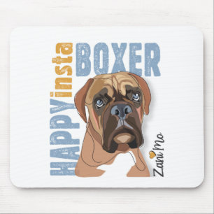 Tapis De Souris Happy Insta Boxer - Zani Mo Dog