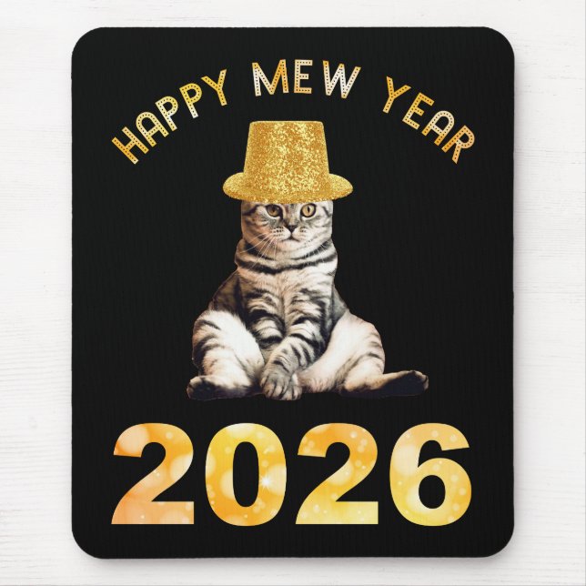 Tapis De Souris Happy Mew Year 2026 (Devant)