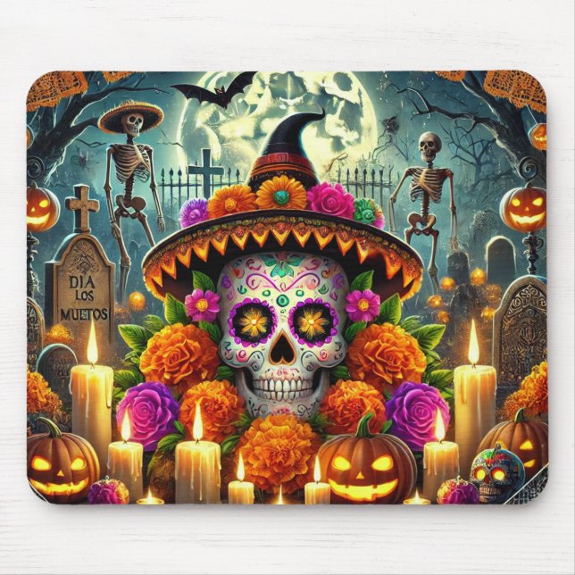 Tapis De Souris Happy Mouse Pads Halloween  (Devant)