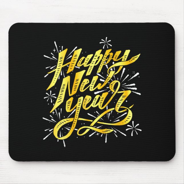Tapis De Souris Happy New Year 2026 Men Women Kids New Year Eve Pa (Devant)