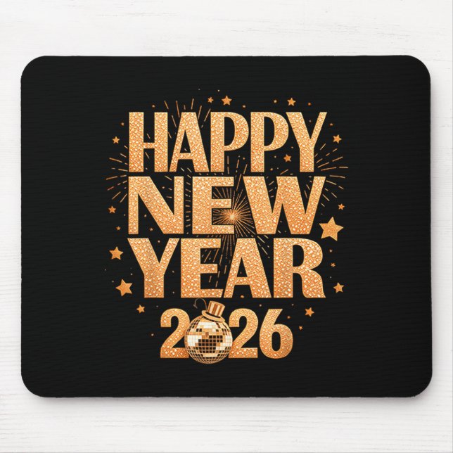 Tapis De Souris Happy New Year 2026 New Years Eve Party Countdown  (Devant)