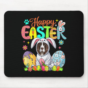 Tapis De Souris Happy Pâques Anglais Springer Spaniel Cosplay Bunn
