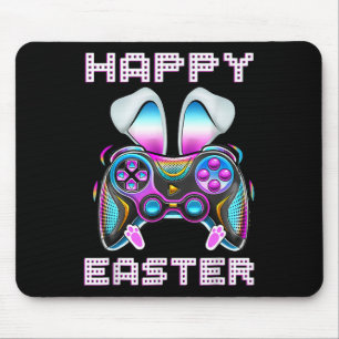 Tapis De Souris Happy Pâques contrôleur de jeu vidéo Funny Gamer B