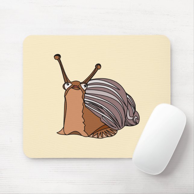 Tapis De Souris Happy Snail Souris - Peinture - Vos Couleurs (Avec souris)