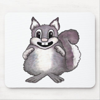 Tapis De Souris Happy Squirrel Cartoon Drawing 