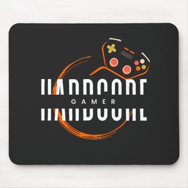 Tapis De Souris Hardcore Gamer Mousepad (Devant)