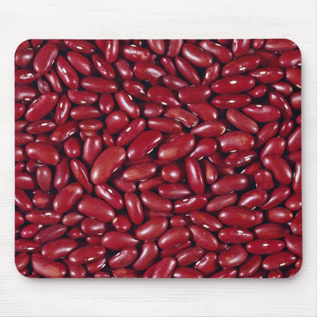 Tapis De Souris Haricots nains rouges uniques (Devant)