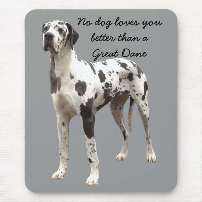 Tapis De Souris Harlequin Mousepad de great dane (Devant)