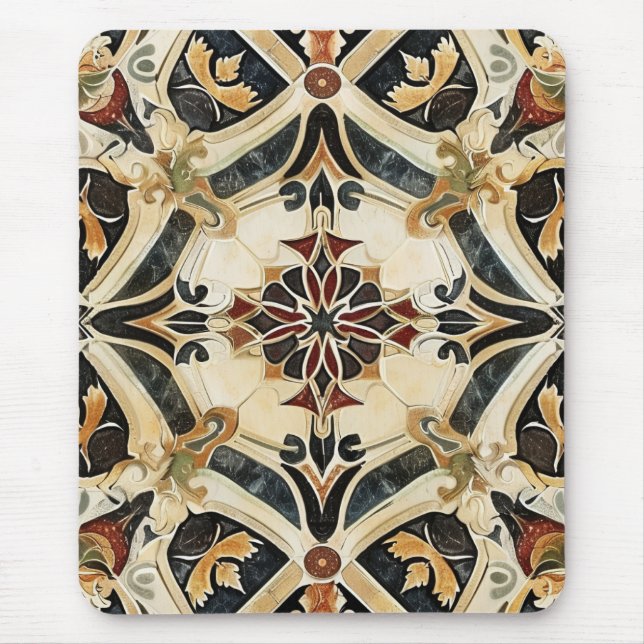 Tapis De Souris Harmonie florale baroque (Devant)