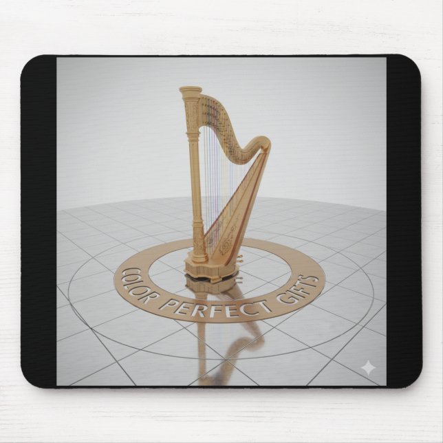 Tapis de souris Harpe Or Royal (Devant)