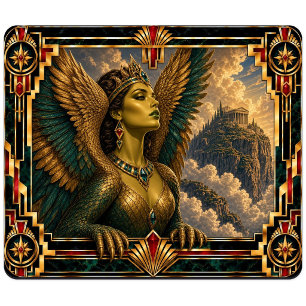 Tapis De Souris Harpie, Art Déco Mythique