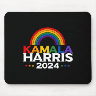 Tapis De Souris Harris 2024 Drapeau Arc-en-ciel Fierté Gay Lgbt 