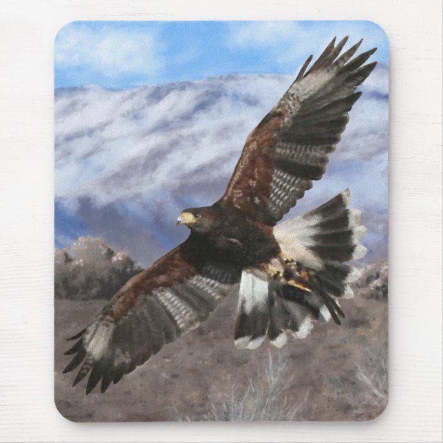 Tapis De Souris Harris Hawk-pastel (Devant)