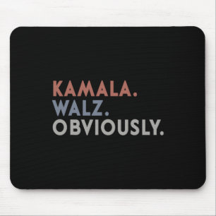 Tapis De Souris Harris Tim Walz Votez de toute évidence Harris Wal