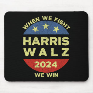 Tapis De Souris Harris Tim WAlzheimer 2024 Quand nous combattons n