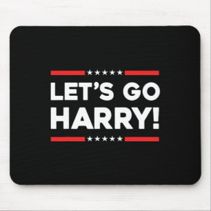 Tapis De Souris Harry B Drôle Kamala Harris Tim W 2024 Allons-y Ha
