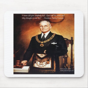 Tapis De Souris Harry Truman "n'a pas donné de citation 'Em Hell'