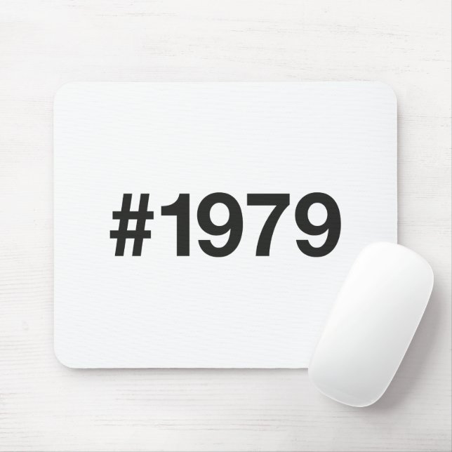 Tapis De Souris Hashtag 1979 46 Anniversaire (Avec souris)