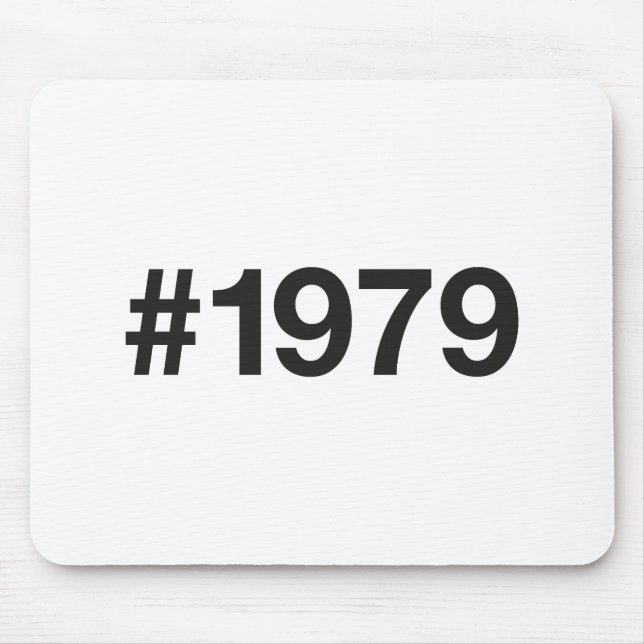 Tapis De Souris Hashtag 1979 46 Anniversaire (Devant)