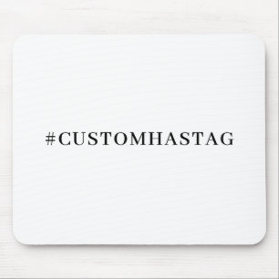 Tapis De Souris Hashtag Votre Média Social Moderne Tendance