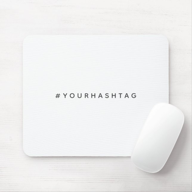 Tapis De Souris Hashtag | Votre tendance moderne médias sociaux # (Avec souris)