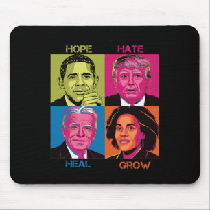 Tapis De Souris Hate Heal Grow Kamala Harris Chat Ladies For Presi