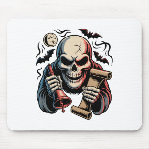 Tapis De Souris Hauned Herald Skeleton Halloween 1
