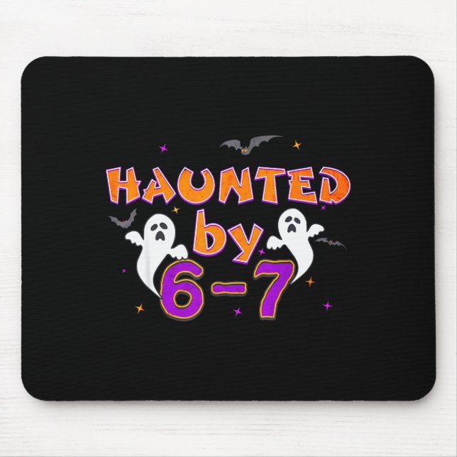 Tapis De Souris Haunted By 67 Funny 67 Halloween Costume  (Devant)