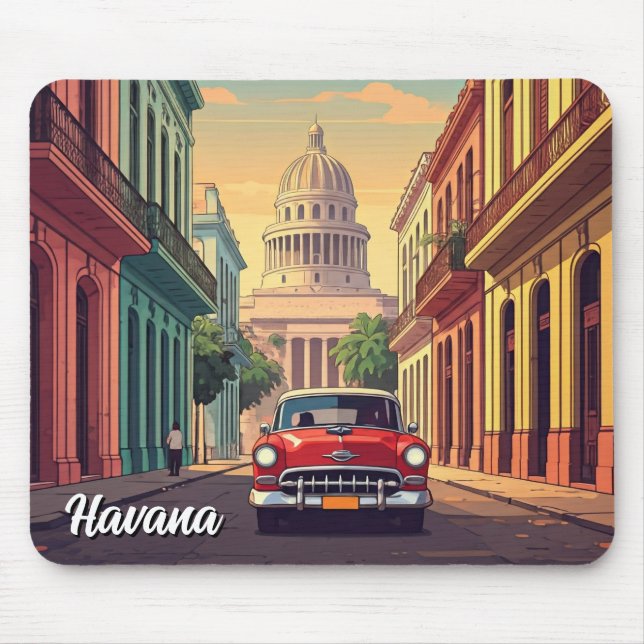 Tapis De Souris Havane Cuba (Devant)