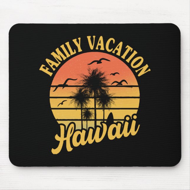 Tapis De Souris Hawaii Famille Vacation 2022 Souvenir Cadeau (Devant)