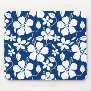 TAPIS DE SOURIS HAWAIIAN HULA (HIBISCUS) NAVY