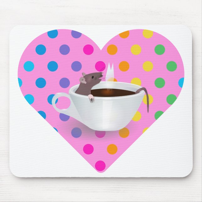 Tapis De Souris heart coffee mouse (Devant)